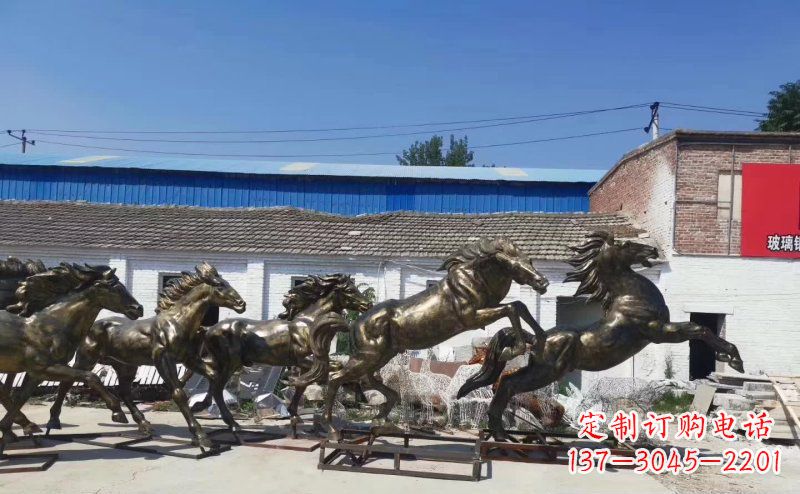湖州“马儿风采”精美铜雕