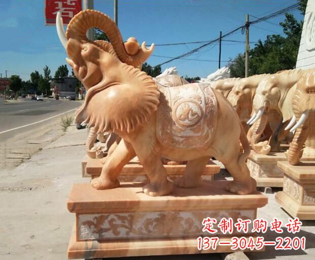 湖州大象石雕，给你美好的祝愿