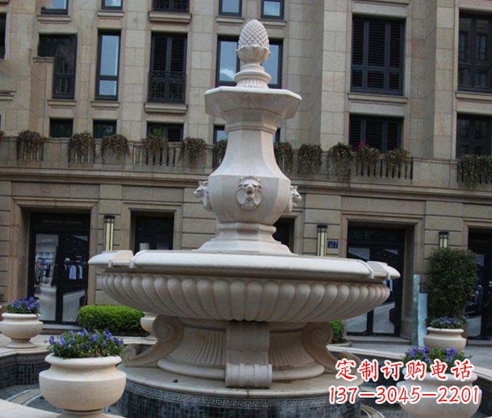 湖州别墅景观欧式喷泉石雕_2