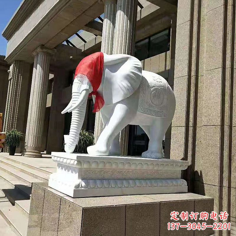 湖州大象雕刻精美家居装饰品