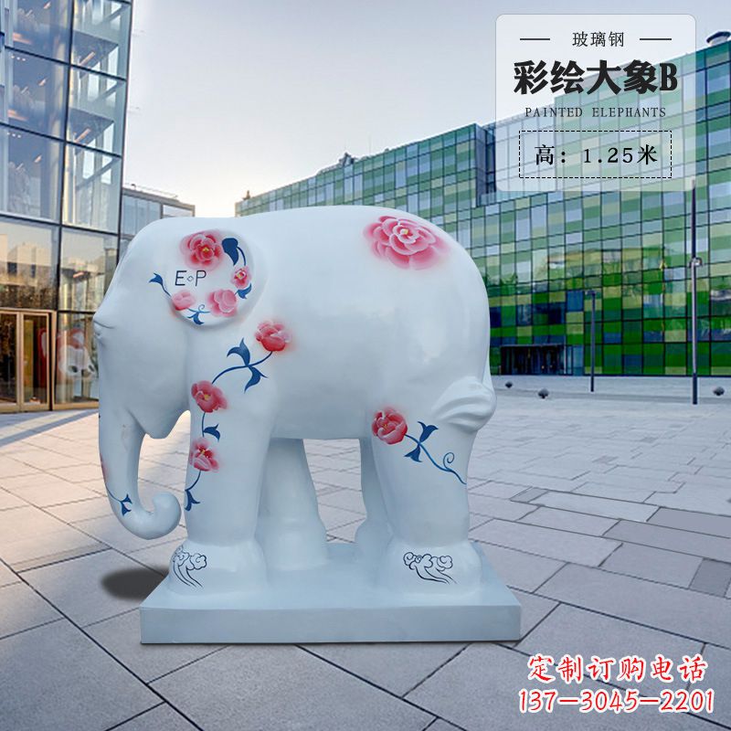 湖州玻璃钢大象雕塑——传承古老文明的象征