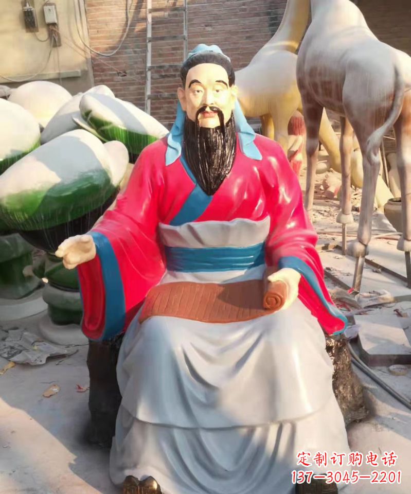 湖州玻璃钢雕刻的孔子
