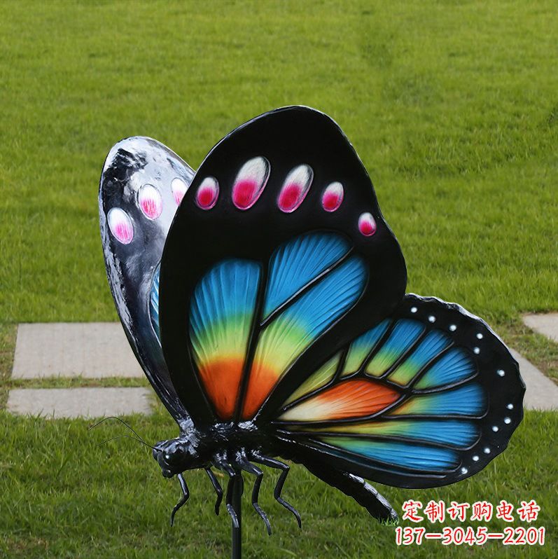 湖州玻璃钢制作的蝴蝶雕塑