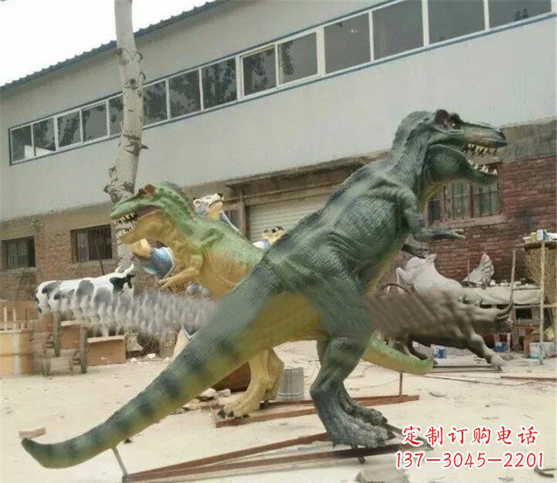 湖州玻璃钢制作的恐龙雕塑