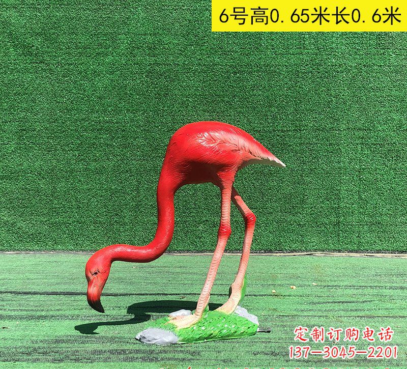 湖州精美玻璃钢火烈鸟雕塑