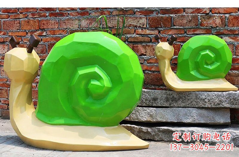 湖州玻璃钢蜗牛雕塑——浪漫又充满灵感