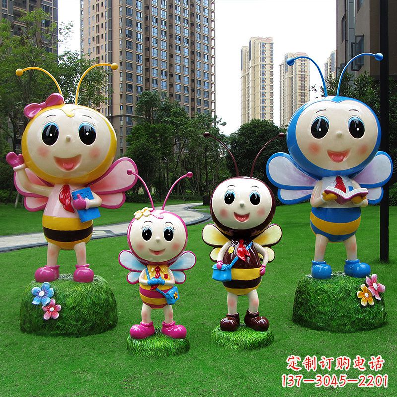 湖州玻璃钢制蜜蜂雕塑让你的家园拥有自然之美