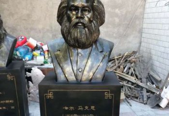湖州玻璃钢铸就的马克思雕塑
