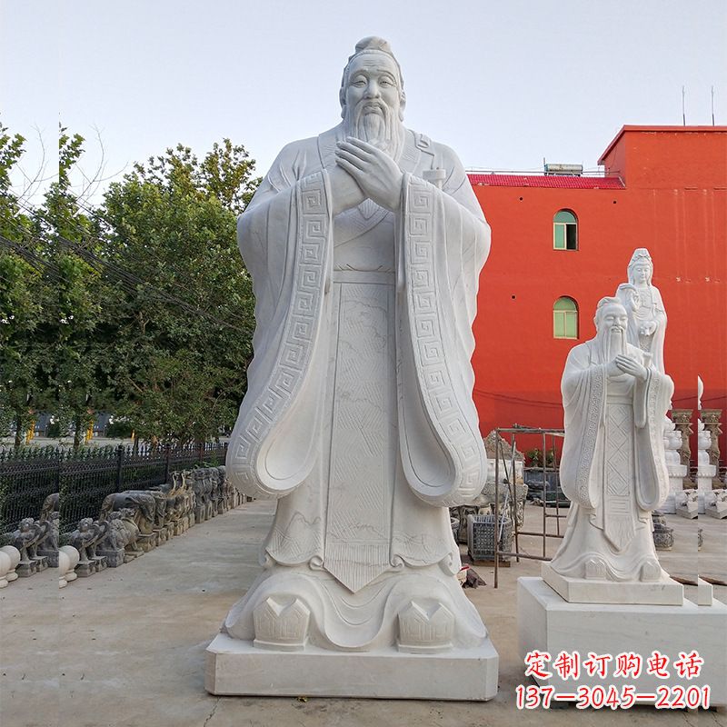 湖州玻璃钢制作的孔子雕塑