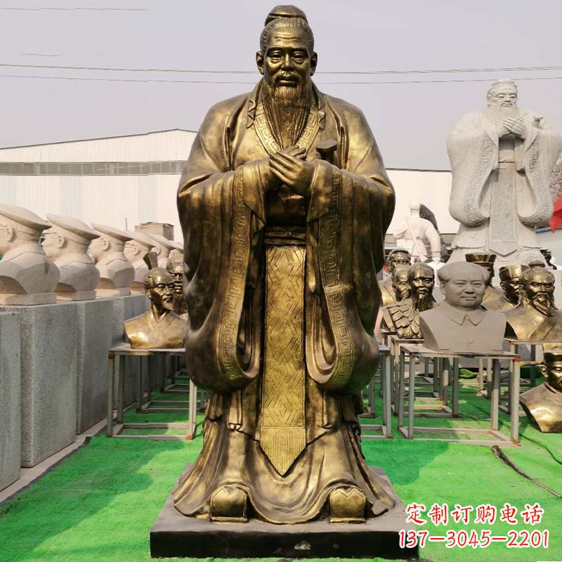 湖州玻璃钢制孔子雕塑