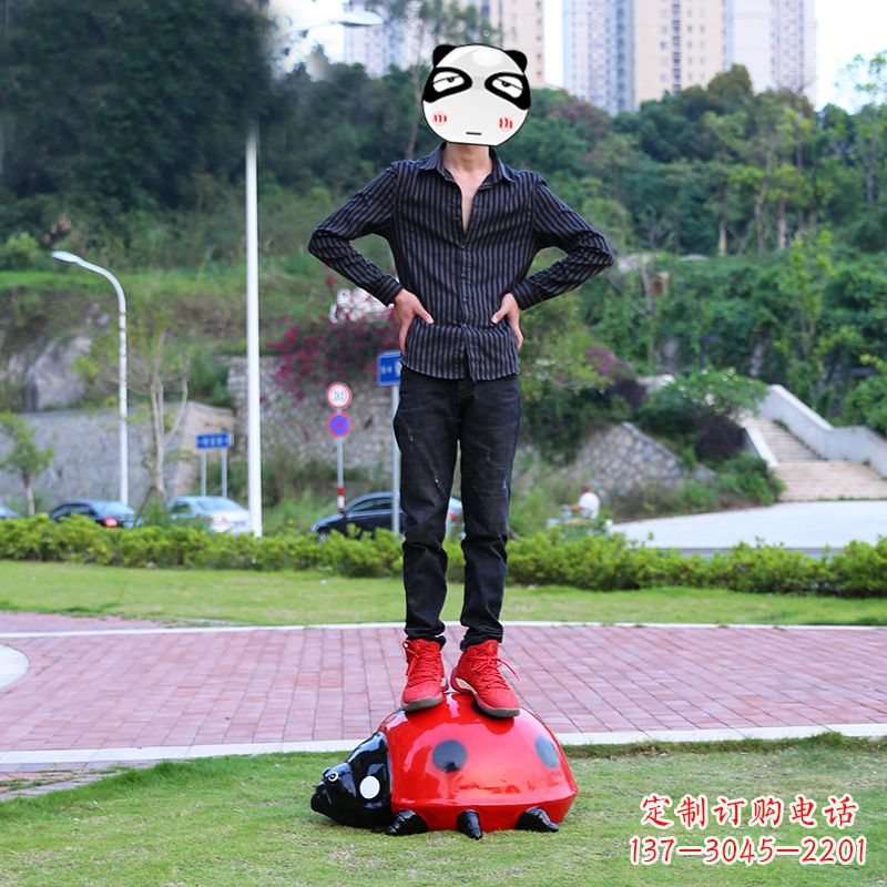 湖州玻璃钢七星瓢虫雕塑艺术的精灵