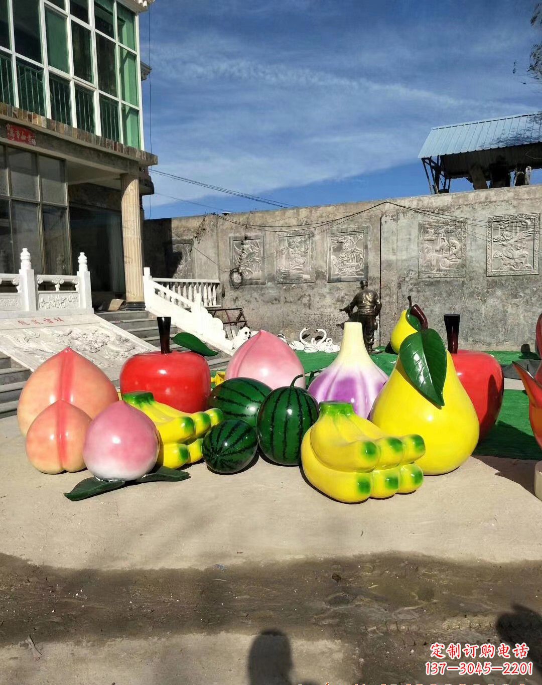 湖州玻璃钢水果雕塑一种别致的艺术