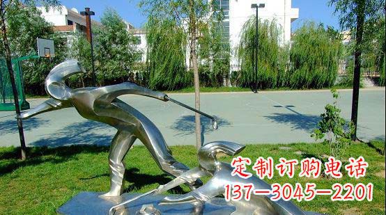 湖州不锈钢冰壶雕塑艺术与运动的完美结合