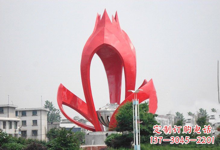 湖州不锈钢莲蓬雕塑——艺术的缩影