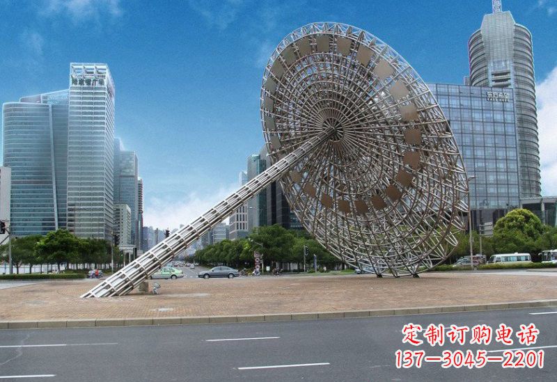 湖州不锈钢城市日晷雕塑——缔造城市新景观