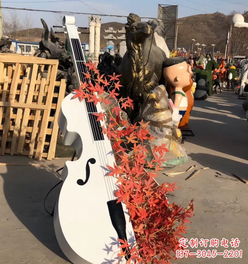 湖州不锈钢大提琴雕塑—精致的艺术精品