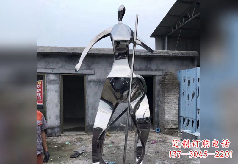 湖州精致的不锈钢大提琴雕塑