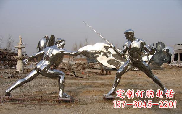 湖州不锈钢雕刻的运动员雕塑