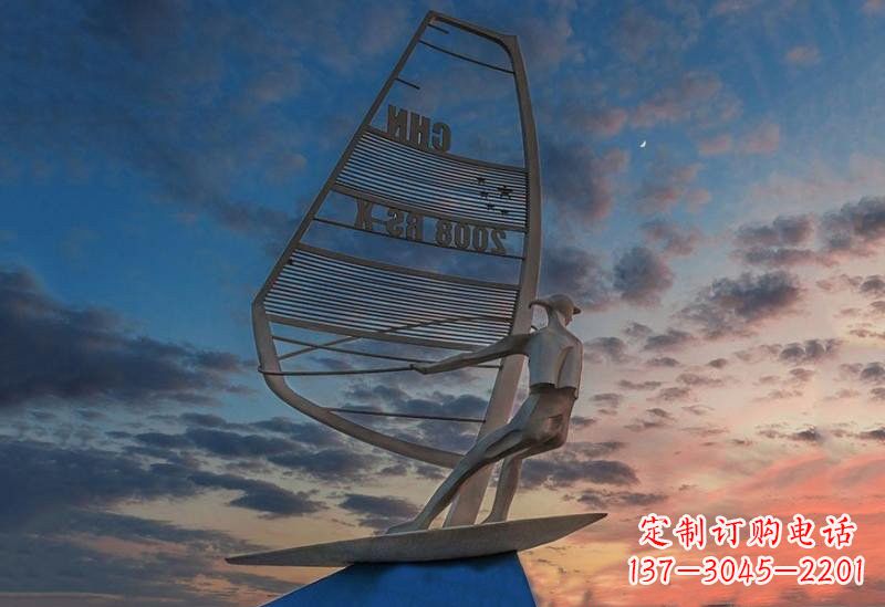 湖州不锈钢帆船雕塑——象征着美丽的梦想