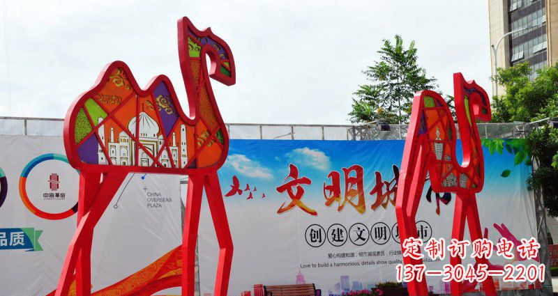 湖州不锈钢骆驼雕塑
