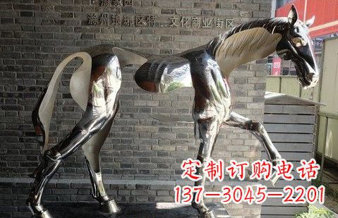 湖州不锈钢马雕塑精美而又具有象征意义