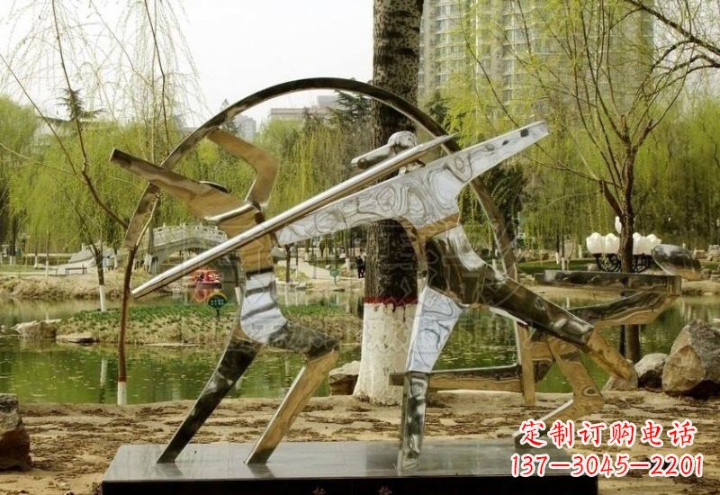 湖州不锈钢运动员雕塑
