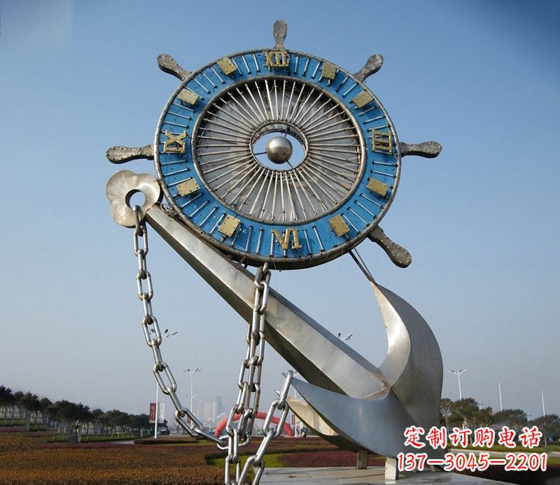 湖州不锈钢船舵雕塑展现精湛工艺
