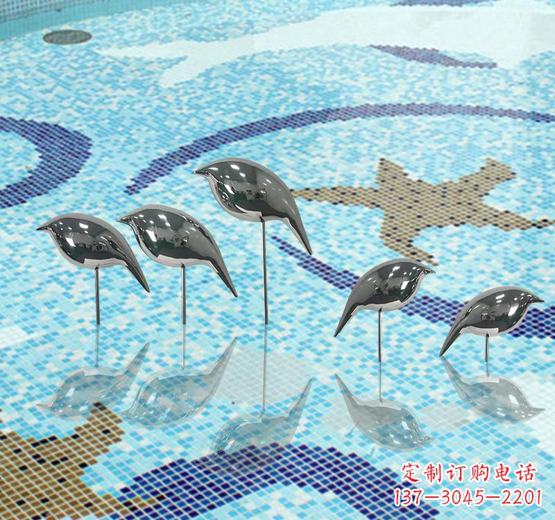 湖州不锈钢创意鸽子雕塑展现精致美感