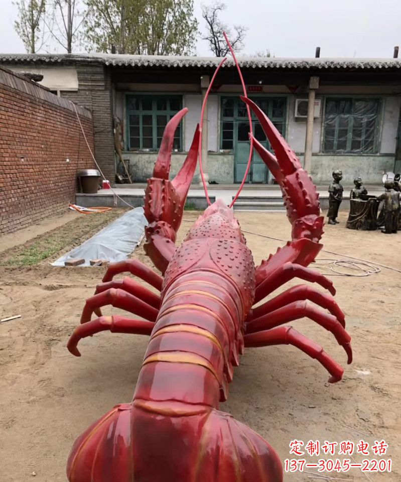 湖州不锈钢大龙虾雕塑雕塑之美