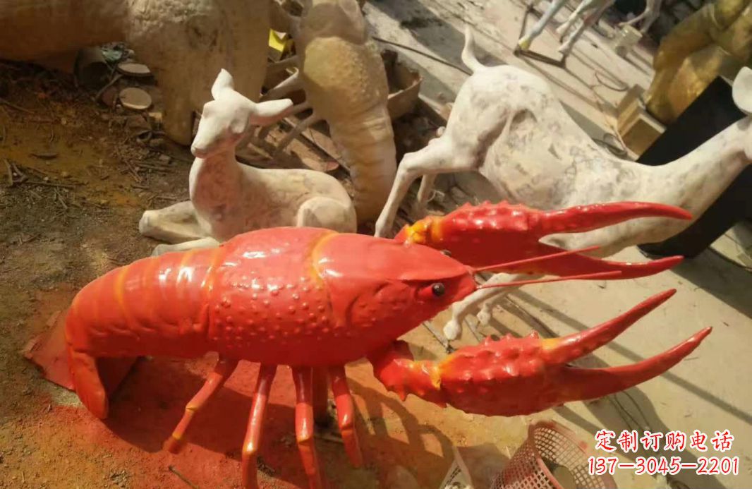 湖州不锈钢大龙虾雕塑象征着力量与美丽