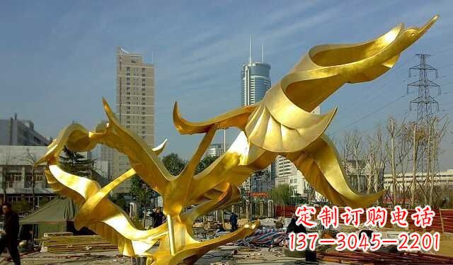 湖州不锈钢大雁雕塑——一件传承中华文化的艺术杰作