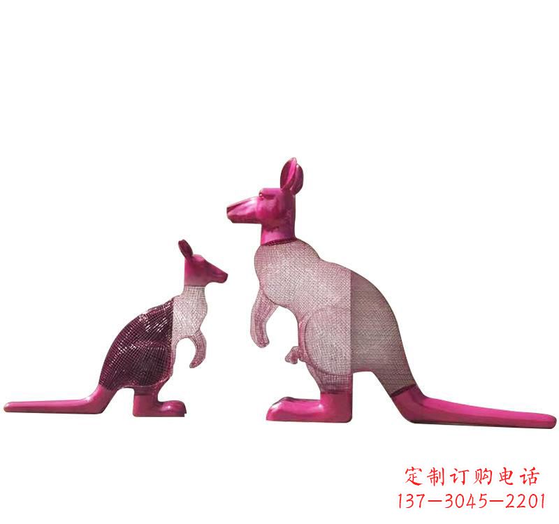 湖州不锈钢袋鼠雕塑——传承澳大利亚文化