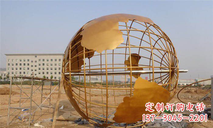 湖州美丽的地球雕塑