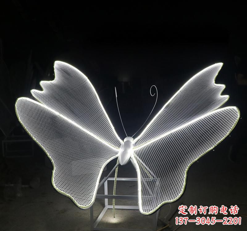 湖州不锈钢灯饰蝴蝶雕塑