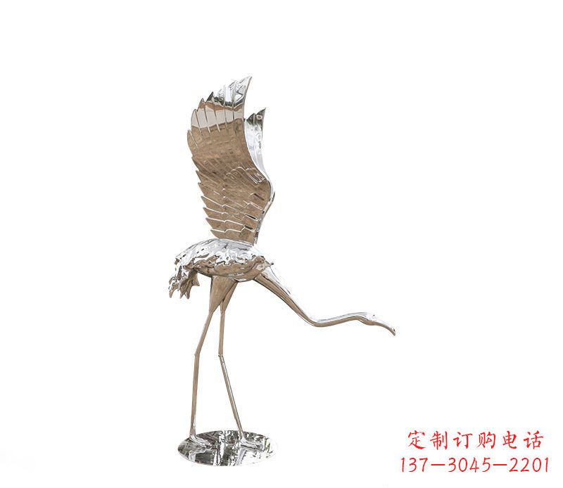湖州不锈钢火烈鸟雕塑灿烂耀眼的艺术之作