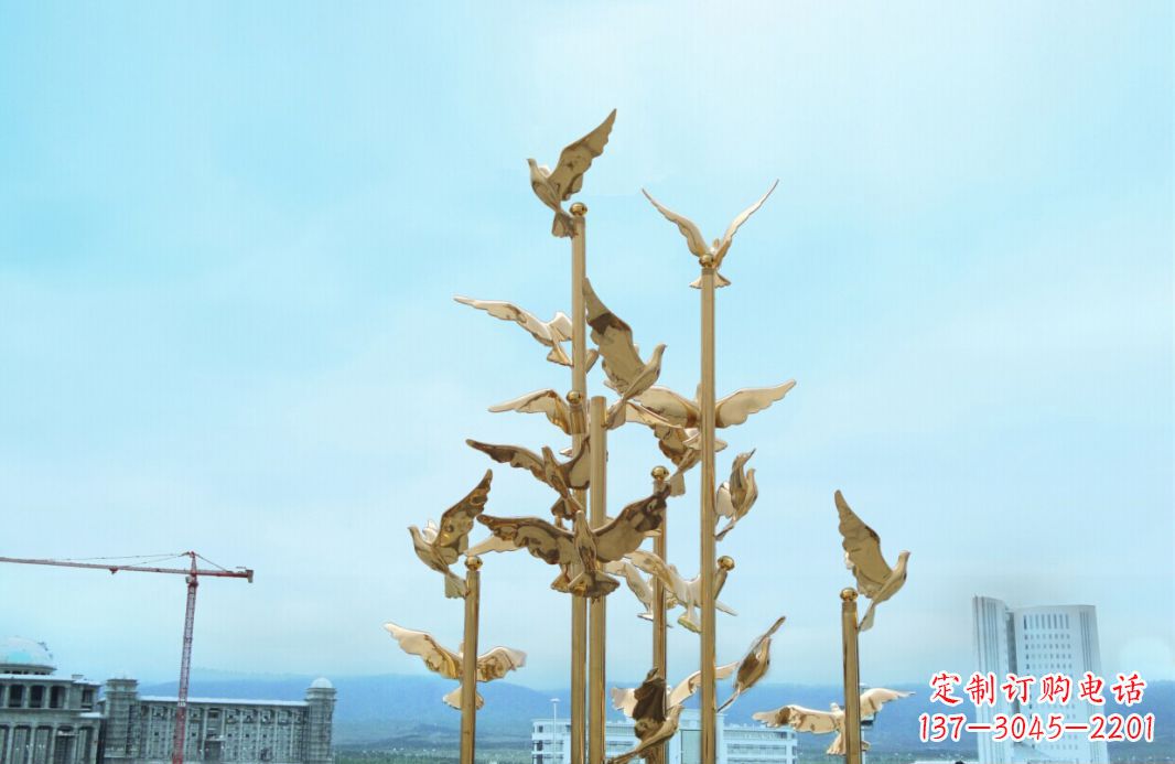 湖州鸽子雕塑,传承着美好的历史