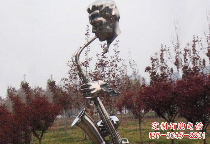 湖州不锈钢萨克斯雕塑艺术与音乐的结合