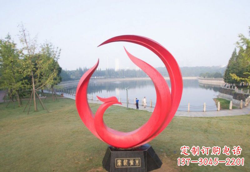 湖州凤凰雕塑——点缀不锈钢公园的美丽风景