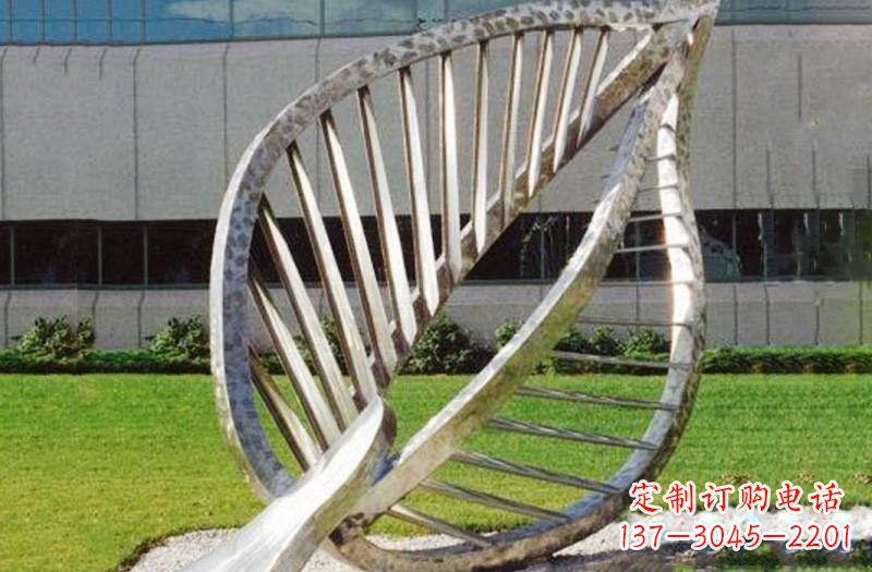 湖州不锈钢公园抽象镂空树叶雕塑——精致美丽