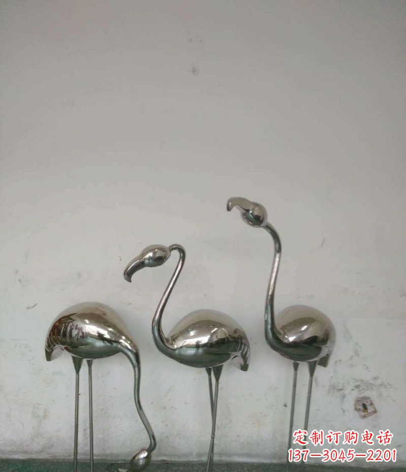 湖州不锈钢火烈鸟雕塑精美的艺术之作