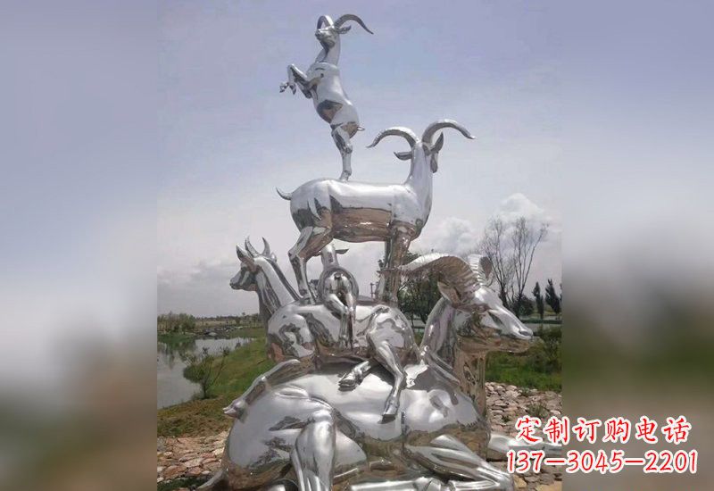 湖州不锈钢羊雕塑精美绝伦