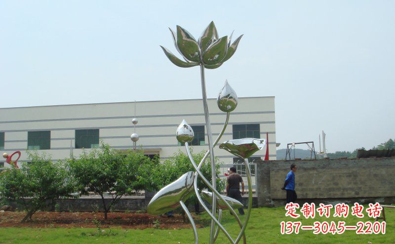湖州不锈钢荷花雕塑