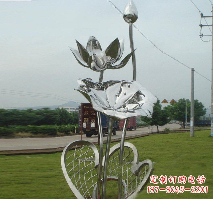 湖州不锈钢荷叶雕塑——精美优雅的艺术品