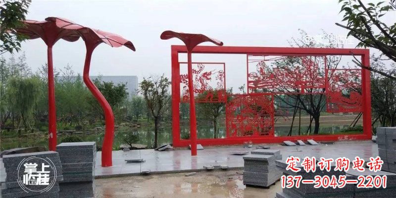 湖州不锈钢剪纸龙凤雕塑精美雕刻传承古老文化