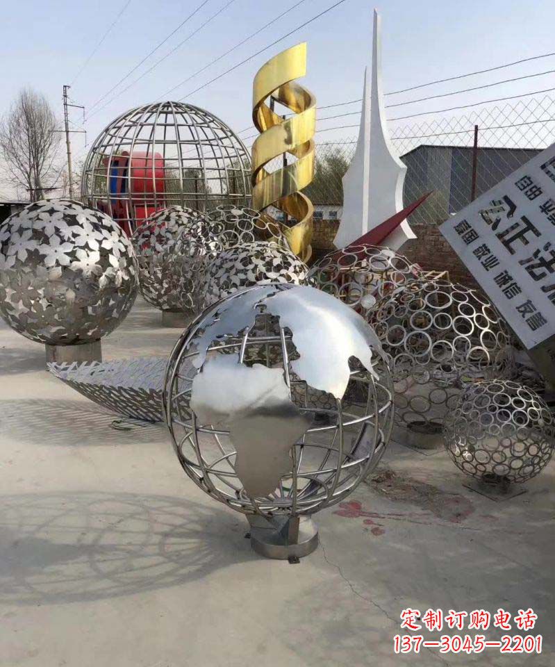湖州不锈钢地球雕塑融合艺术与自然的完美结合