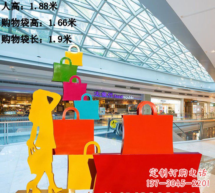 湖州不锈钢购物袋雕塑艺术品的独特之处