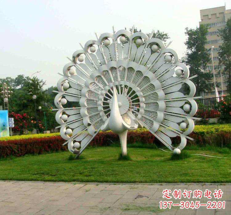 湖州不锈钢孔雀雕塑艺术与美的完美结合