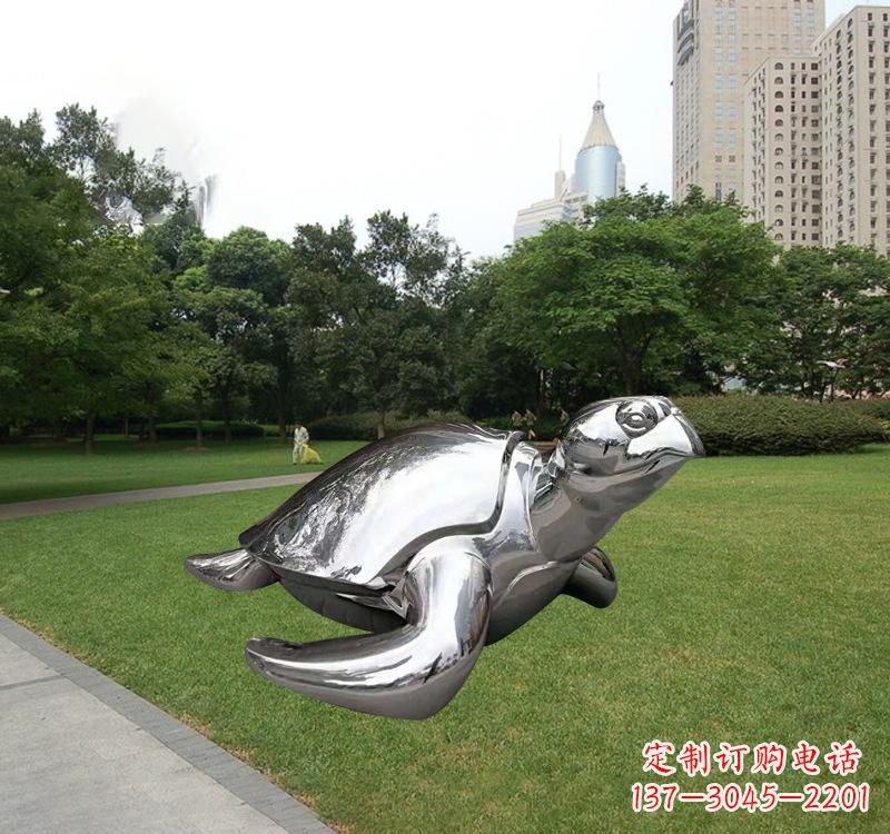 湖州不锈钢海龟雕塑传承海洋文化的象征