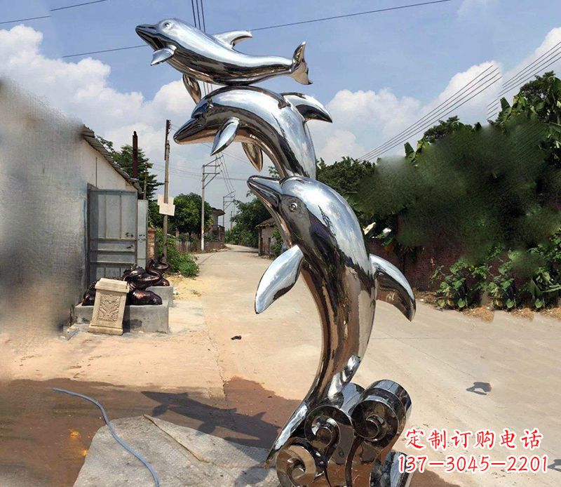 湖州不锈钢海豚雕塑艺术的浪漫