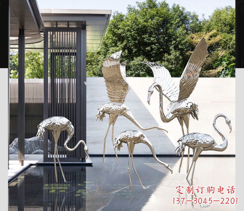 湖州不锈钢火烈鸟雕塑雕刻艺术的精粹